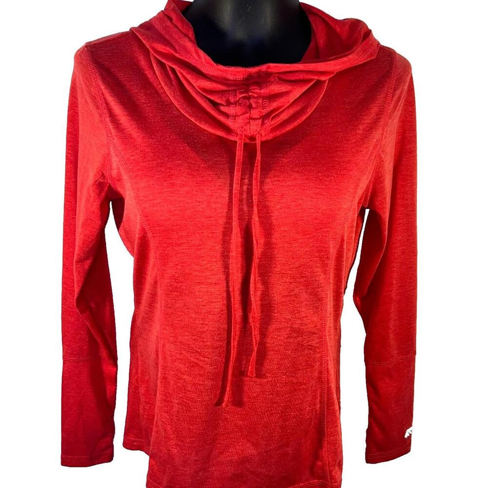 Marika - Women's M Hooded Sweatshirt Orange Red Hoodie